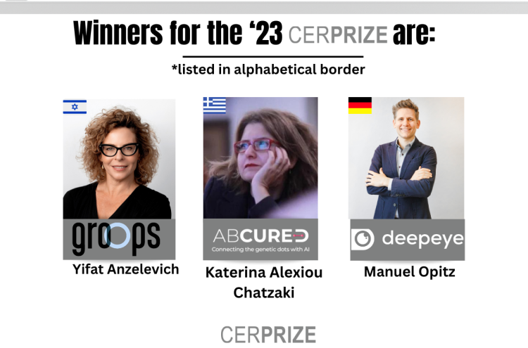 Winners for the CERPRIZE 2023 are: